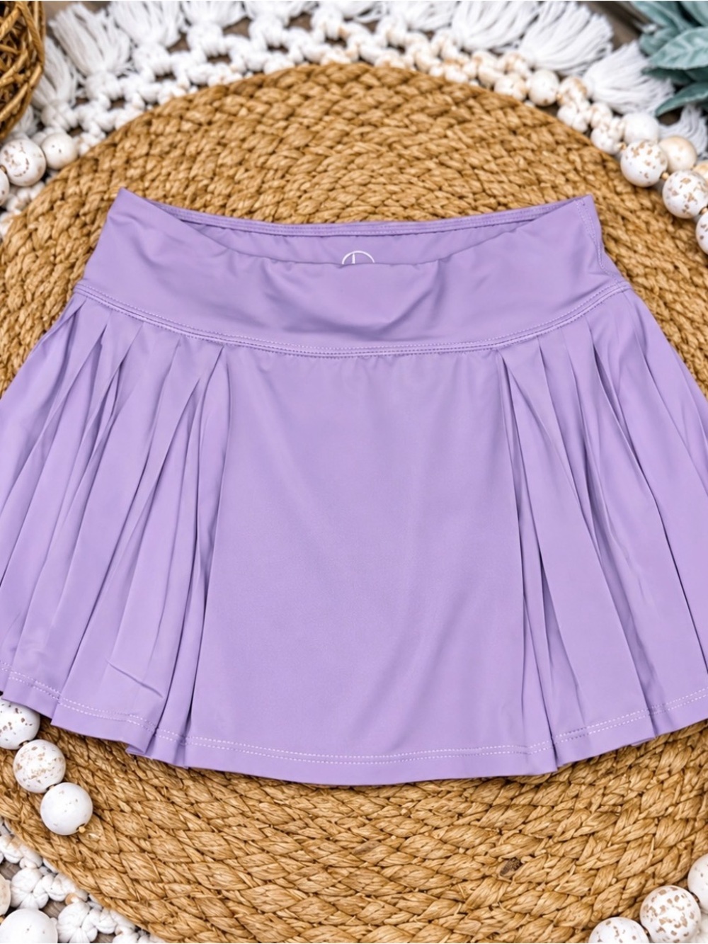 90 Degree By Reflex Lavender Pleated Athletic Skort